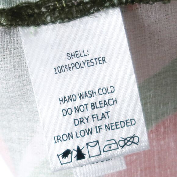 Peach Love California Womens Top Size Large Cropped Multicolor Tropical - Picture 5 of 6